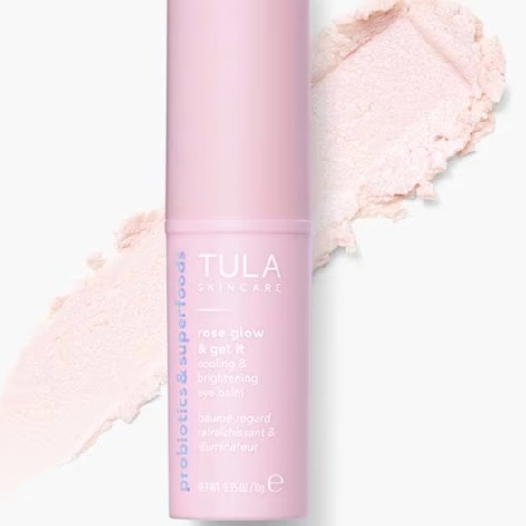 NEW Tula Rose Glow and Get It Cooling & Brightening Eye Balm - Picture 1 of 1